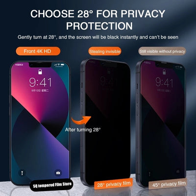 3PCS Privacy Screen Protector For iPhone 14 PRO MAX Anti-Spy Glass For iPhone 13 12 11 15 Max XR 7 8 Plus SE 2022 Tempered Glass
