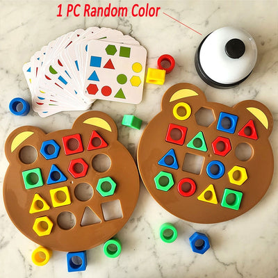 DIY Children Geometric Shape Color Matching 3D
