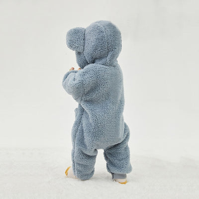 0-2Y Newborn Baby Rompers Spring Autumn Warm Fleece Baby Boys Costume Baby Girls Clothing Animal Overall Baby Outwear Jumpsuits