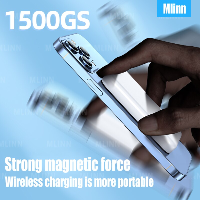 10000mAh MacSafe Powerbank Magnetic Wireless Power Bank Original Portable Externa Auxiliary Battery For iphone 13 12 Pro Mini