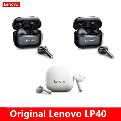 Original Lenovo LP40 wireless headphones TWS Bluetooth Earphones Touch Control Sport Headset Stereo Earbuds For Phone Android