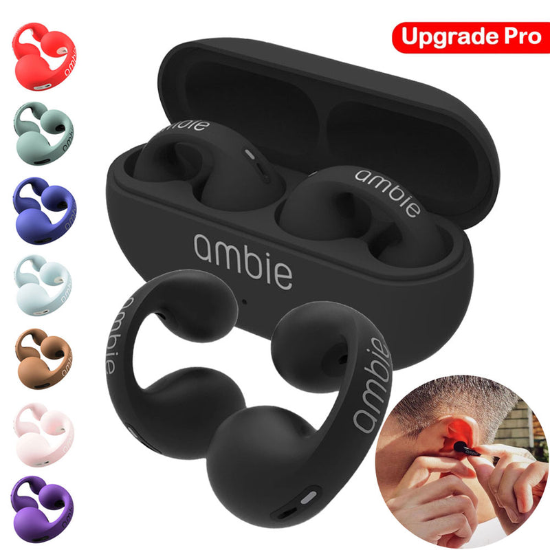 1:1 For Ambie Sound Earcuffs Upgrade Pro  Earring Wireless Bluetooth Earphones TWS Ear Hook Headset Sport Earbuds