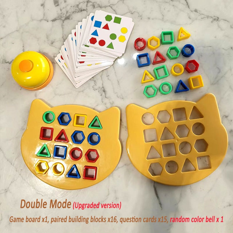 DIY Children Geometric Shape Color Matching 3D