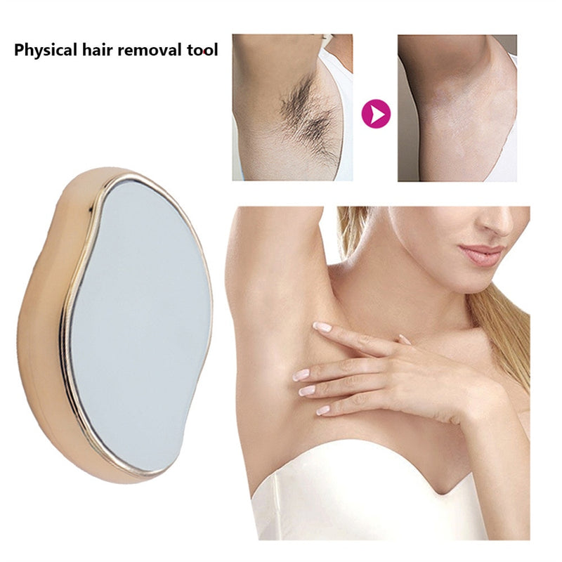 Crystal Physical Hair Removal Painless Epilator Hair Erase Safe Easy Cleaning Reusable Body Beauty Hair Depilation Glass Shaver