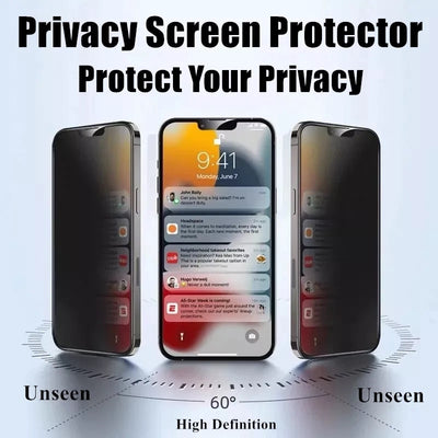3PCS Privacy Screen Protector For iPhone 14 PRO MAX Anti-Spy Glass For iPhone 13 12 11 15 Max XR 7 8 Plus SE 2022 Tempered Glass